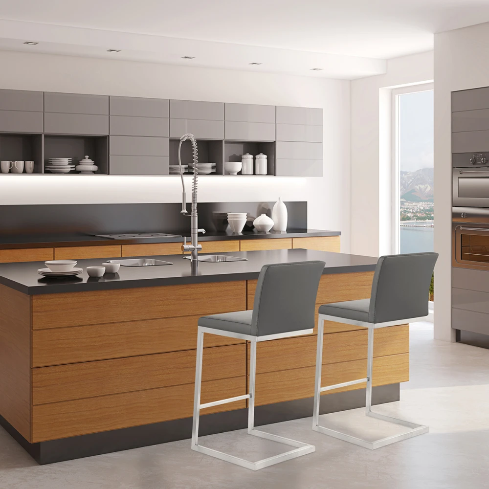 Atlantic Kunstleder Barhocker Gebürstet - Ace 7 Atlantic Kunstleder Barhocker Gebürstet - Ace – Bild 7