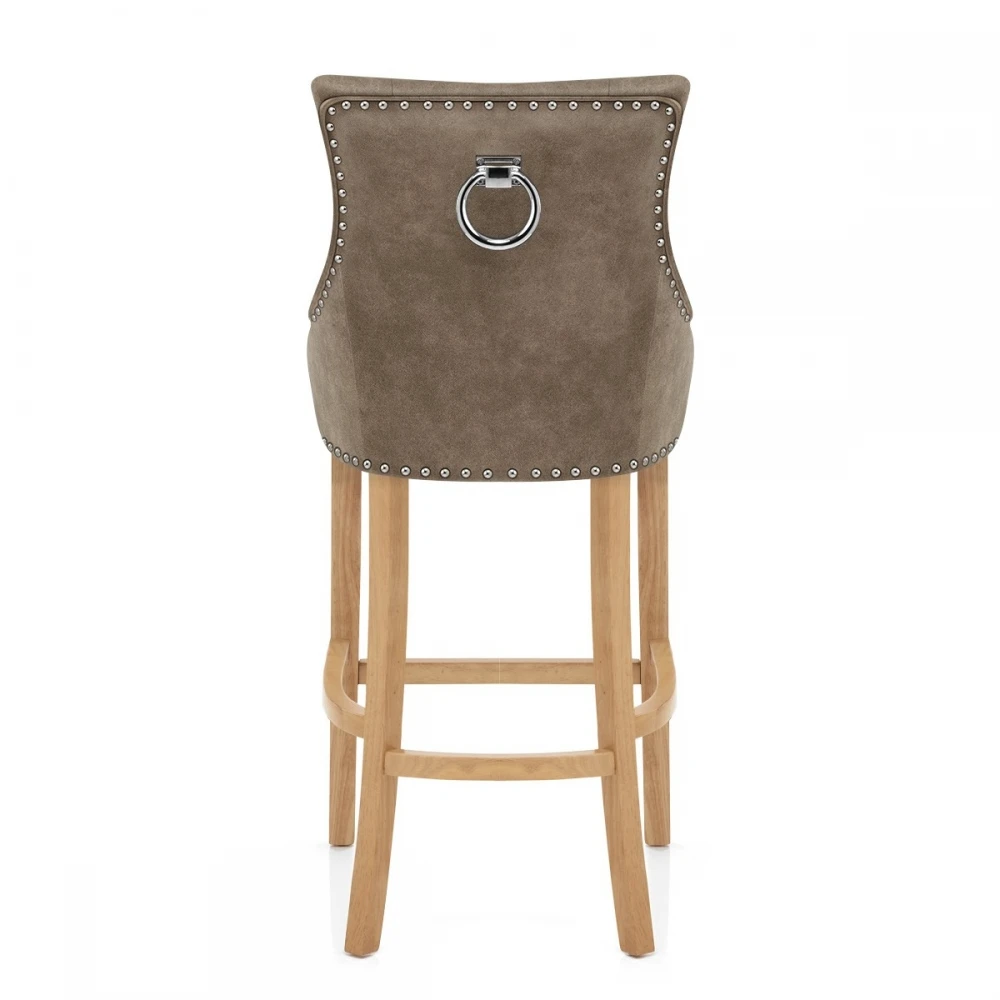Kunstleder Barhocker - Ascot - Eiche 4 Kunstleder Barhocker - Ascot - Eiche – Bild 4