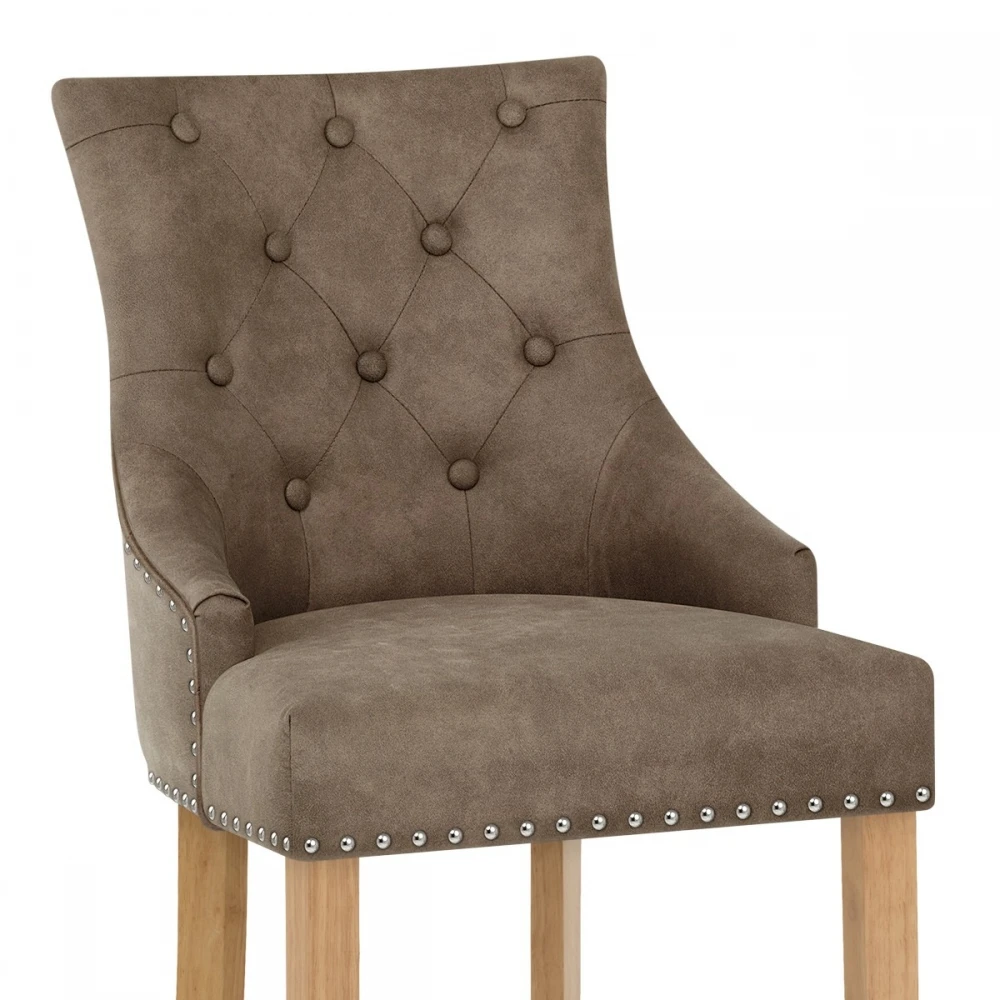 Kunstleder Barhocker - Ascot - Eiche 5 Kunstleder Barhocker - Ascot - Eiche – Bild 5