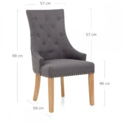 Atlantic Esszimmerstuhl Stoff - Ascot - Eiche -Barstuhl Pro Geschaft ascot eiche stoff 5