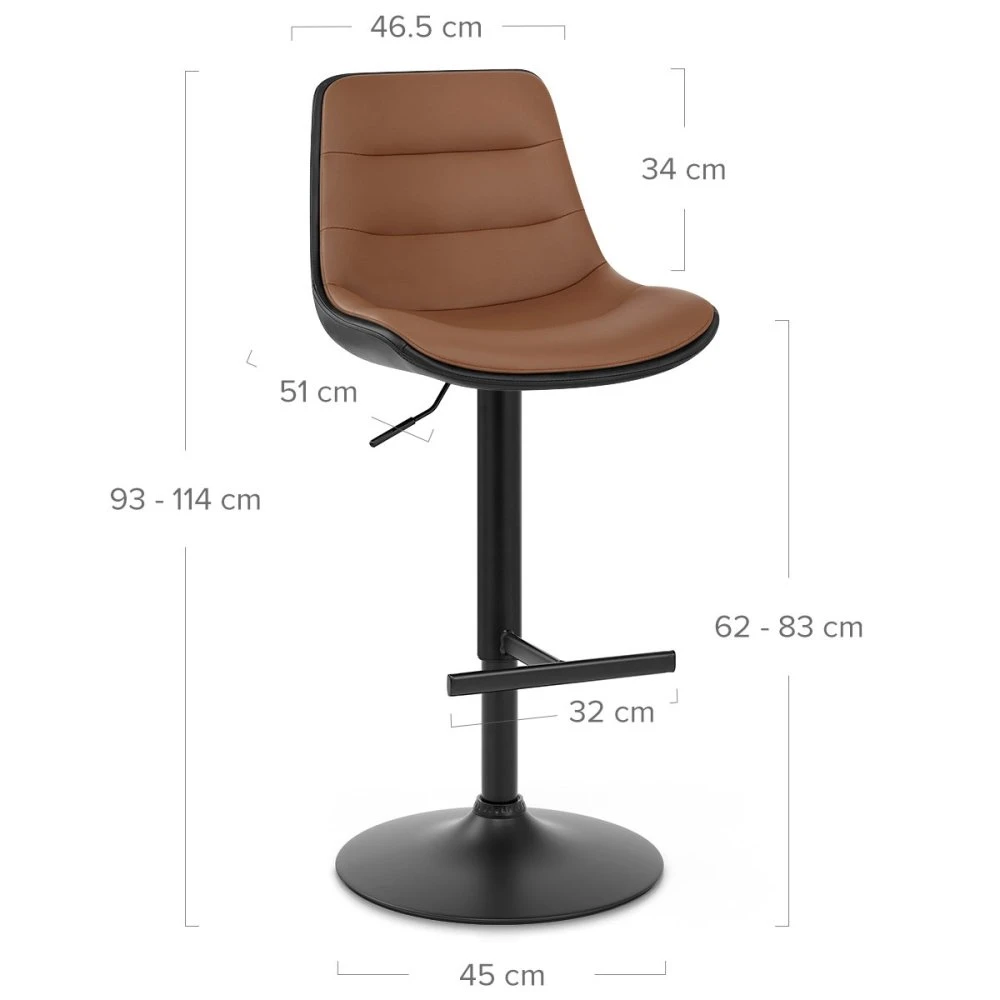 Barhocker Kunstleder - Lattice 6 Barhocker Kunstleder - Lattice – Bild 6