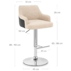 Stoffbarhocker Kunstleder - Dylan -Barstuhl Pro Geschaft barhocker kunstleder und stoff dylan 5