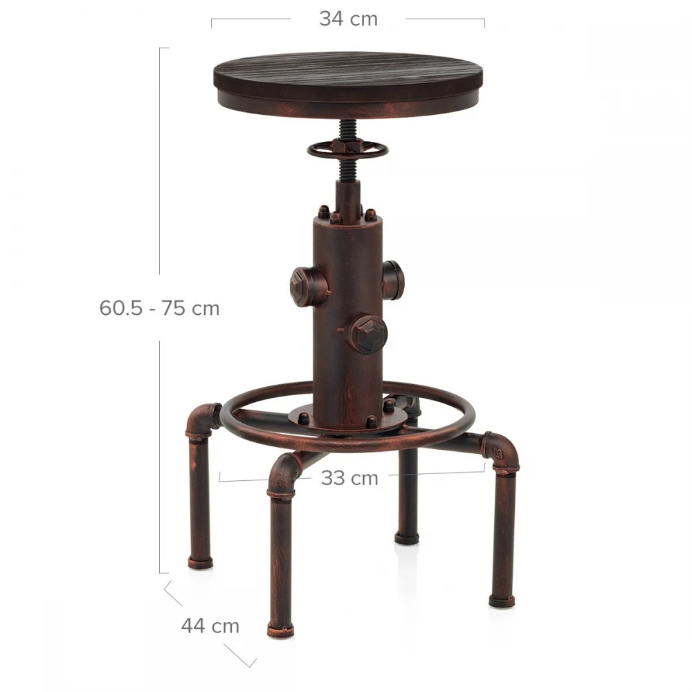 Atlantic Barhocker Kupfer Antik - Hydrant 6 Atlantic Barhocker Kupfer Antik - Hydrant – Bild 6