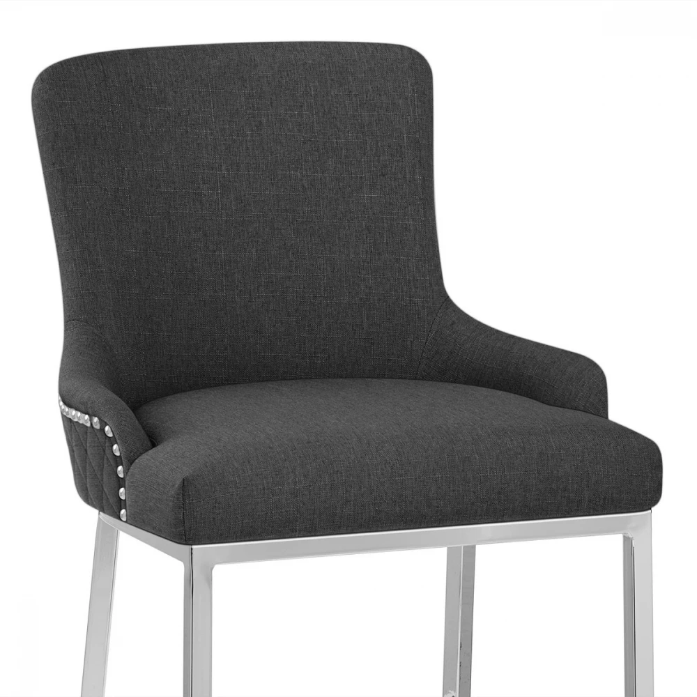 Stoff Barhocker Chrom - Blush 5 Stoff Barhocker Chrom - Blush – Bild 5