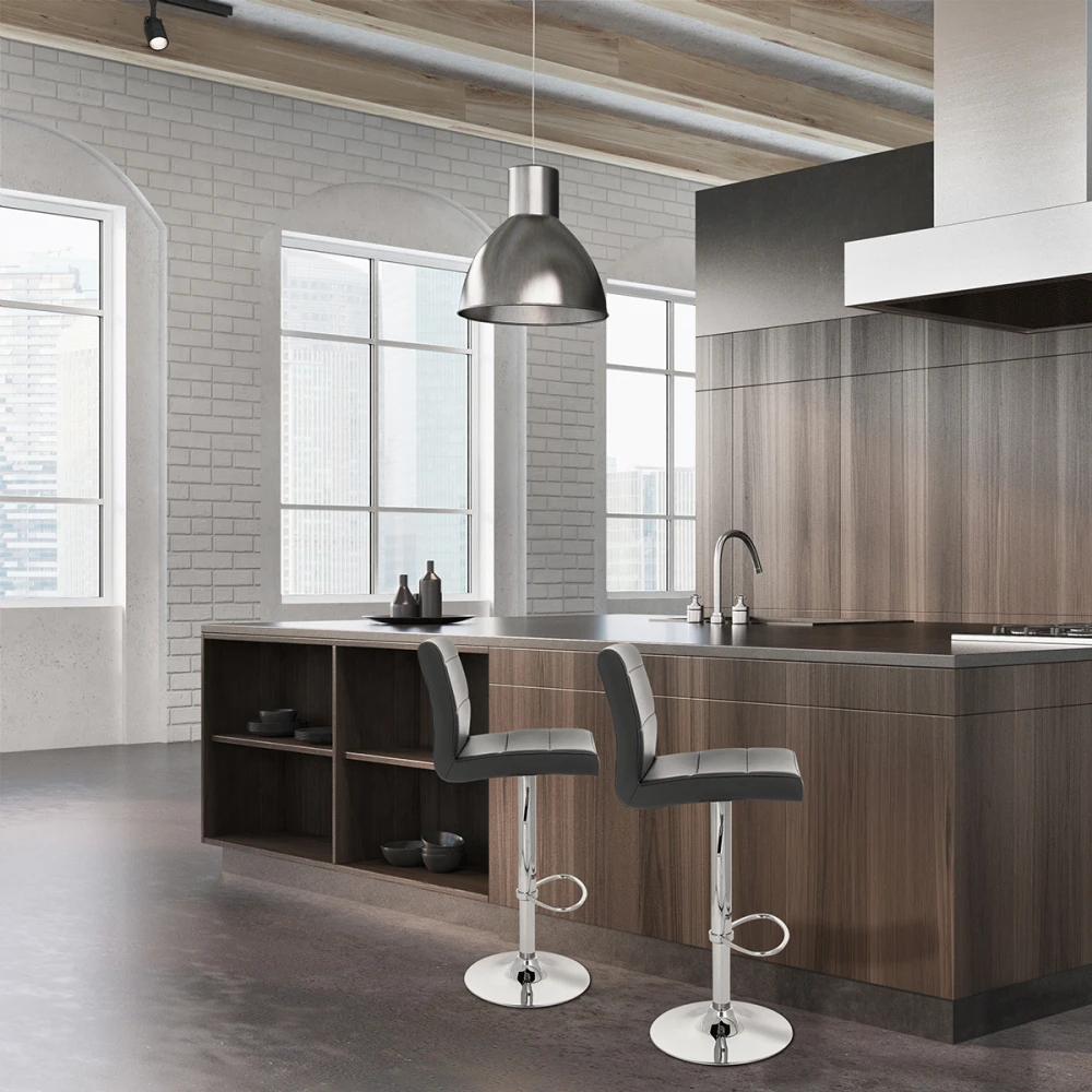 Atlantic Kunstleder Barhocker Chrom - Breakfast 7 Atlantic Kunstleder Barhocker Chrom - Breakfast – Bild 7