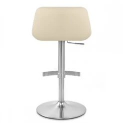 Atlantic Kunstleder Barhocker Gebürstet - Christiana -Barstuhl Pro Geschaft christiana gebursteter chrom 3