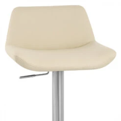 Atlantic Kunstleder Barhocker Gebürstet - Christiana -Barstuhl Pro Geschaft christiana gebursteter chrom 4