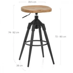 Holzbarhocker Industriell - Compass -Barstuhl Pro Geschaft compass holzbarhocker industriell 5