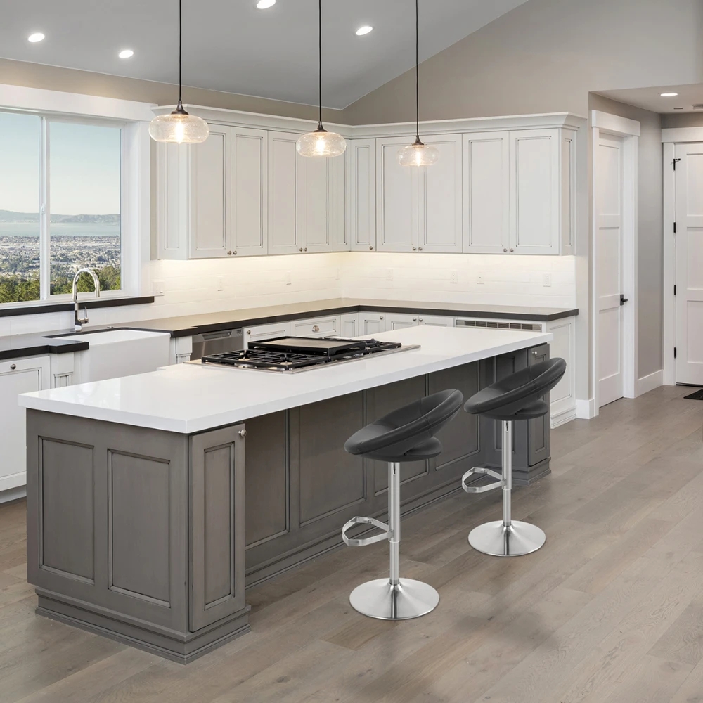 Atlantic Kunstleder Barhocker Gebürstet - Crescent 7 Atlantic Kunstleder Barhocker Gebürstet - Crescent – Bild 7