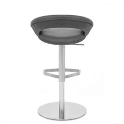 Atlantic Echtleder Barhocker Gebürstet - Crescent -Barstuhl Pro Geschaft crescent gepolstert echtleder 3