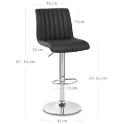 Echtleder Barhocker - Debut -Barstuhl Pro Geschaft debut echtleder 5