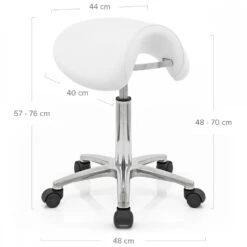Atlantic Kunstleder Rollhocker - Deluxe Saddle -Barstuhl Pro Geschaft deluxe saddle 1 5