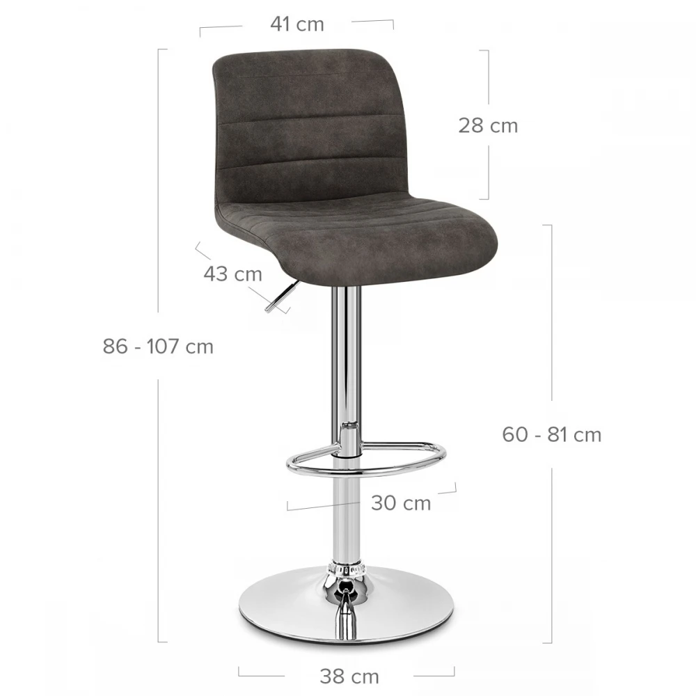 Atlantic Wildlederimitat Barhocker - Destiny 6 Atlantic Wildlederimitat Barhocker - Destiny – Bild 6