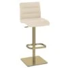 Echtleder Barhocker Gebürstet Gold - Lush