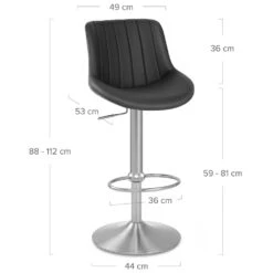 Barhocker Echtleder - Versailles -Barstuhl Pro Geschaft echtleder barhocker versailles 5