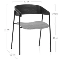 Esszimmerstuhl Stoff - Lauren -Barstuhl Pro Geschaft esszimmerstuhl stoff lauren 4