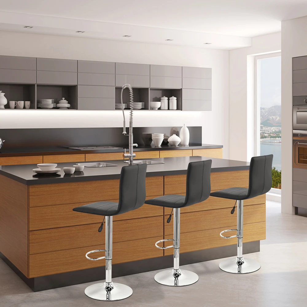 Atlantic Echtleder Barhocker Chrom - Fabio 8 Atlantic Echtleder Barhocker Chrom - Fabio – Bild 8