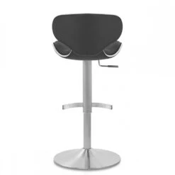 Atlantic Echtleder Barhocker Gebürstet - Felix Deluxe -Barstuhl Pro Geschaft felix deluxe chrom geburstet echtleder 3