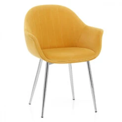 Samt Stuhl Chrom - Flare