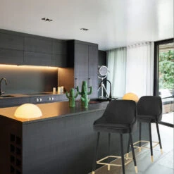 Samtbarhocker Gold - Glam -Barstuhl Pro Geschaft glam samtbarhocker gold 6