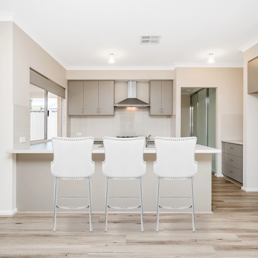 Kunstleder Barhocker Chrom - Grange 7 Kunstleder Barhocker Chrom - Grange – Bild 7