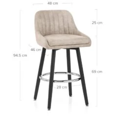 Wildlederimitat Barhocker - Hamilton 11 Wildlederimitat Barhocker - Hamilton -Barstuhl Pro Geschaft hamilton wildleder barhocker 5