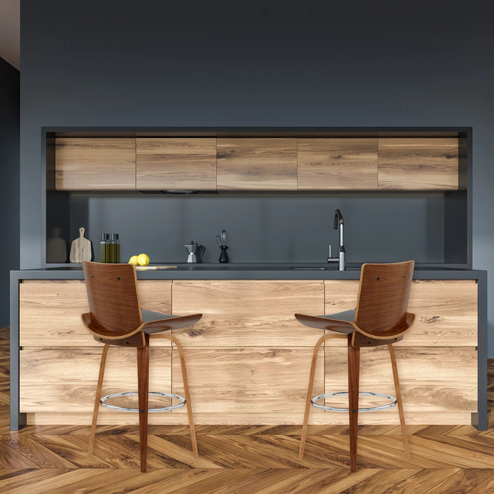 Atlantic Kunstleder Holzbarhocker - Harper 7 Atlantic Kunstleder Holzbarhocker - Harper – Bild 7