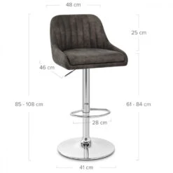 Kunstleder Barhocker Antik - Hobart 12 Kunstleder Barhocker Antik - Hobart -Barstuhl Pro Geschaft hobart kunstleder antik 5