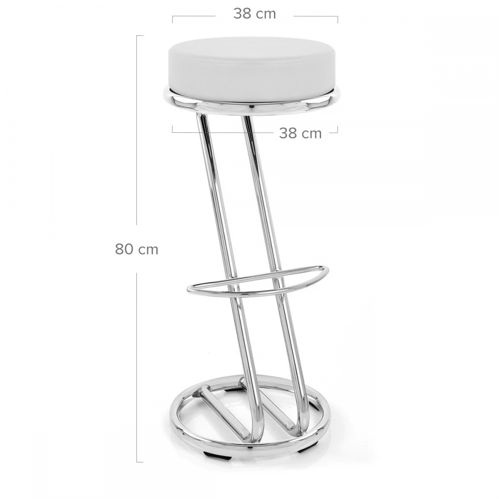 Atlantic Kunstleder Barhocker Chrom - Hoch Zed 6 Atlantic Kunstleder Barhocker Chrom - Hoch Zed – Bild 6