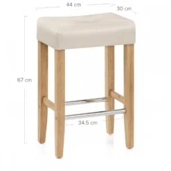 Atlantic Holz Barhocker - Otis Eiche -Barstuhl Pro Geschaft holz barhocker otis eiche 5