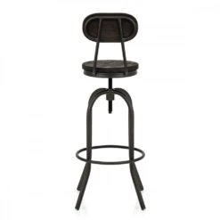 Atlantic Barhocker - Dunkler Holzsitz - Vintage Swivel -Barstuhl Pro Geschaft holzbarhocker vintage swivel 2