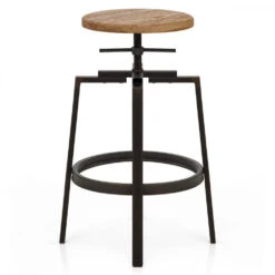 Atlantic Barhocker - Heller Holzsitz - Industrial Turner -Barstuhl Pro Geschaft industrial turner light wood 2