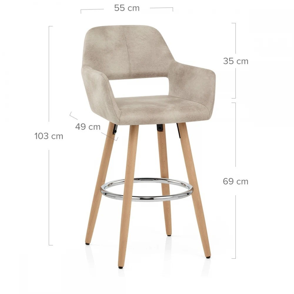 Atlantic Kunstleder Barhocker Antik - Kite 6 Atlantic Kunstleder Barhocker Antik - Kite – Bild 6