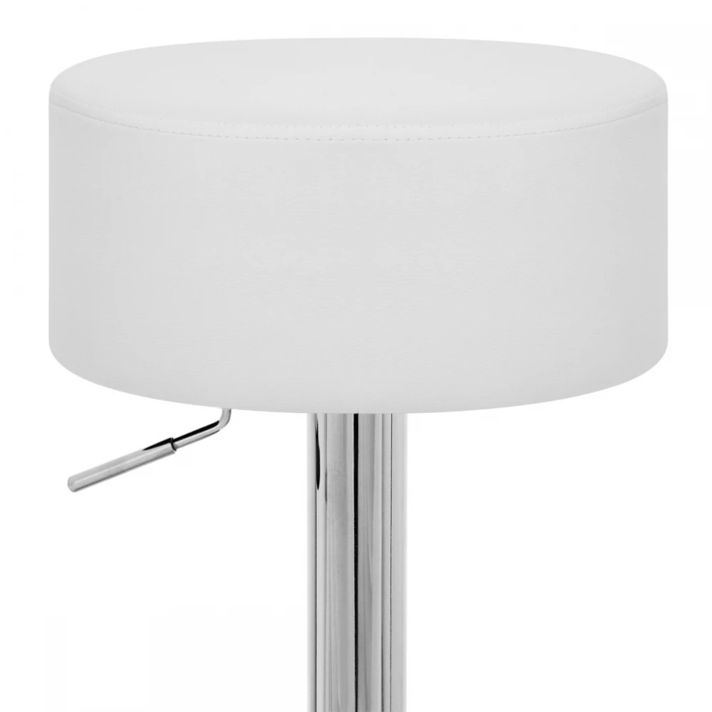 Atlantic Kunstleder Hocker Chrom - Bullet 2 Atlantic Kunstleder Hocker Chrom - Bullet – Bild 2