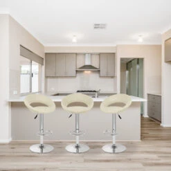 Atlantic Kunstleder Barhocker Chrom - Crescent -Barstuhl Pro Geschaft kunstleder barhocker chrom crescent 6