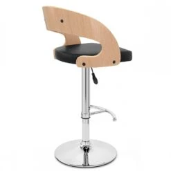 Atlantic Kunstleder Holzbarhocker Chrom Eiche - Eve -Barstuhl Pro Geschaft kunstleder holzbarhocker chrom eiche eve 3