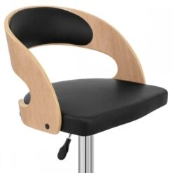 Atlantic Kunstleder Holzbarhocker Chrom Eiche - Eve -Barstuhl Pro Geschaft kunstleder holzbarhocker chrom eiche eve 6