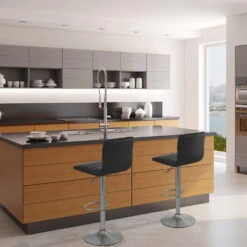 Atlantic Kunstleder Barhocker Chrom - Linear -Barstuhl Pro Geschaft linear 6