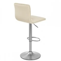 Atlantic Kunstleder Barhocker Gebürstet - Linear -Barstuhl Pro Geschaft linear chrom geburstet 3