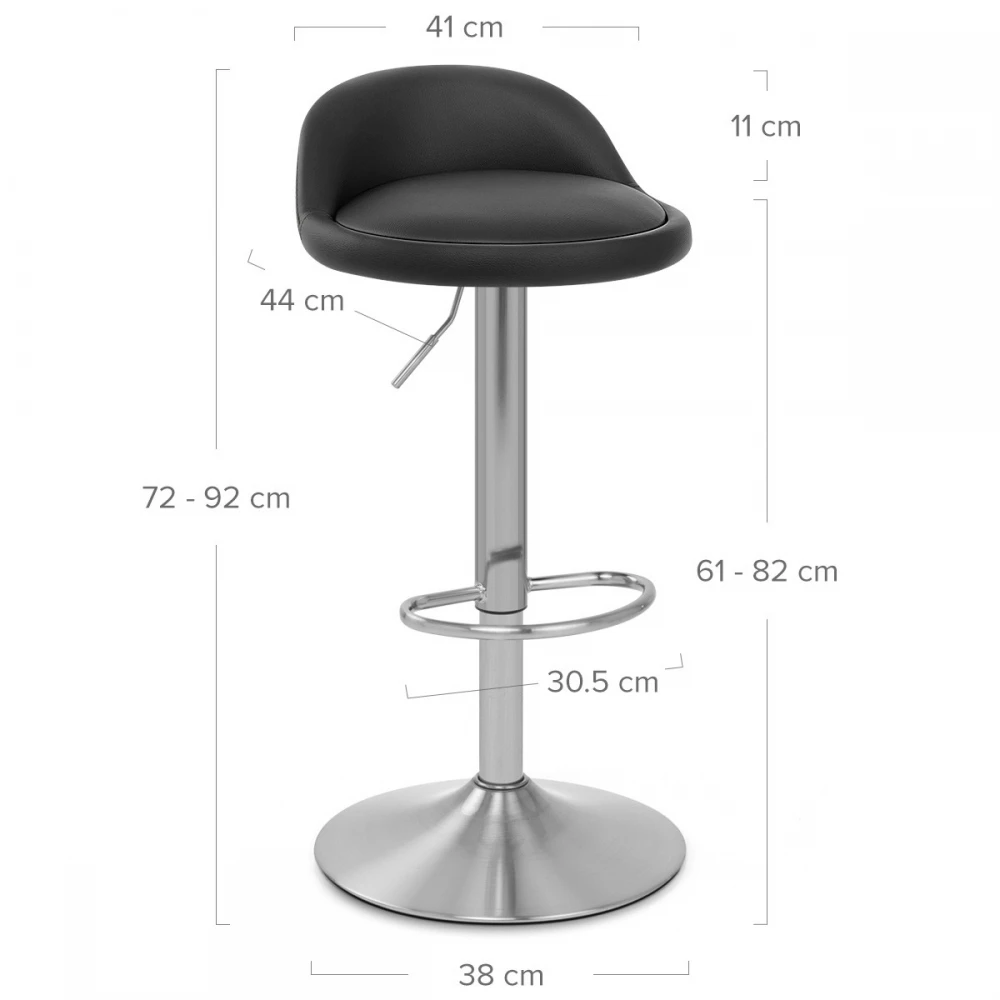 Kunstleder Barhocker Gebürstet - Lulu 6 Kunstleder Barhocker Gebürstet - Lulu – Bild 6