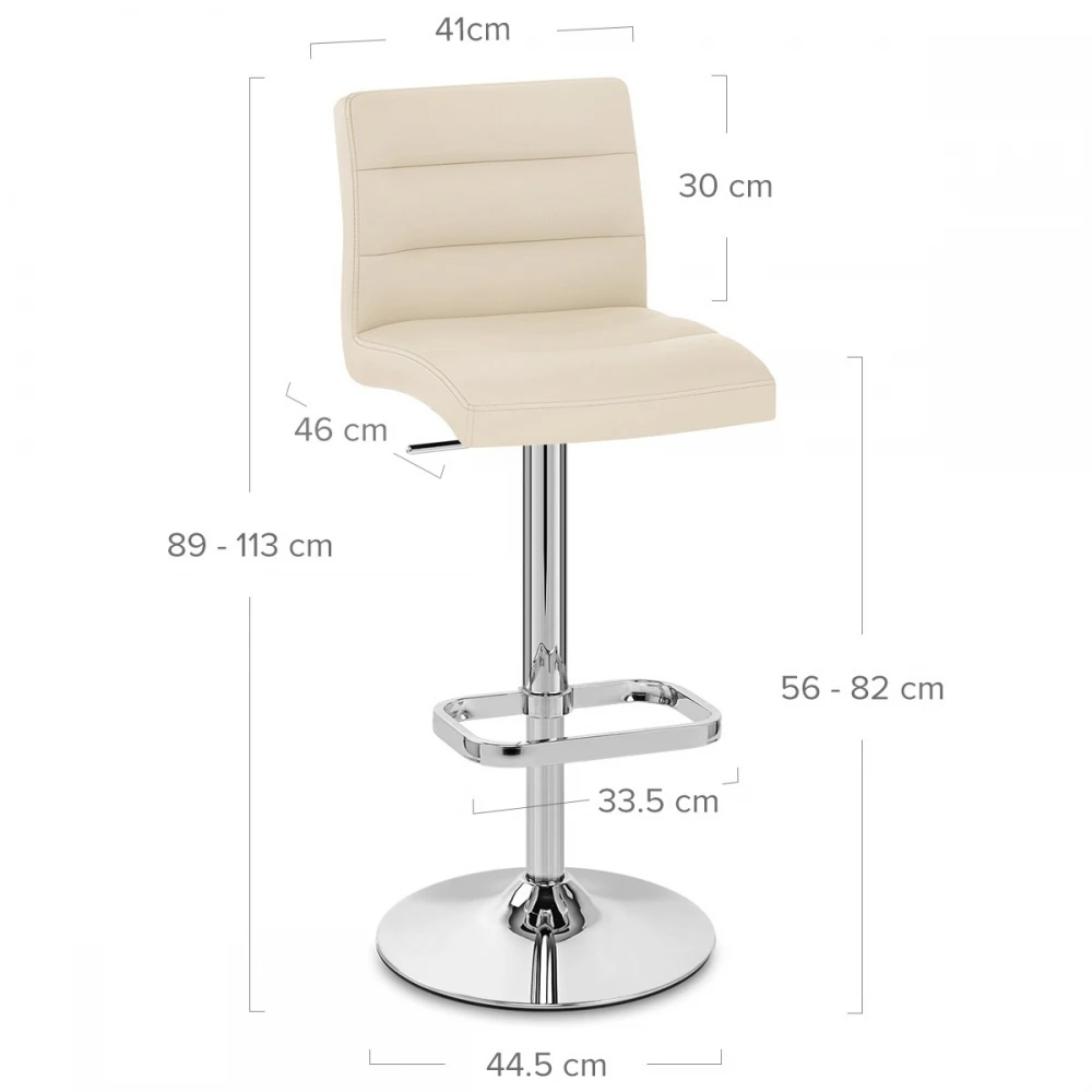 Atlantic Kunstleder Barhocker Chrom - Lush 6 Atlantic Kunstleder Barhocker Chrom - Lush – Bild 6