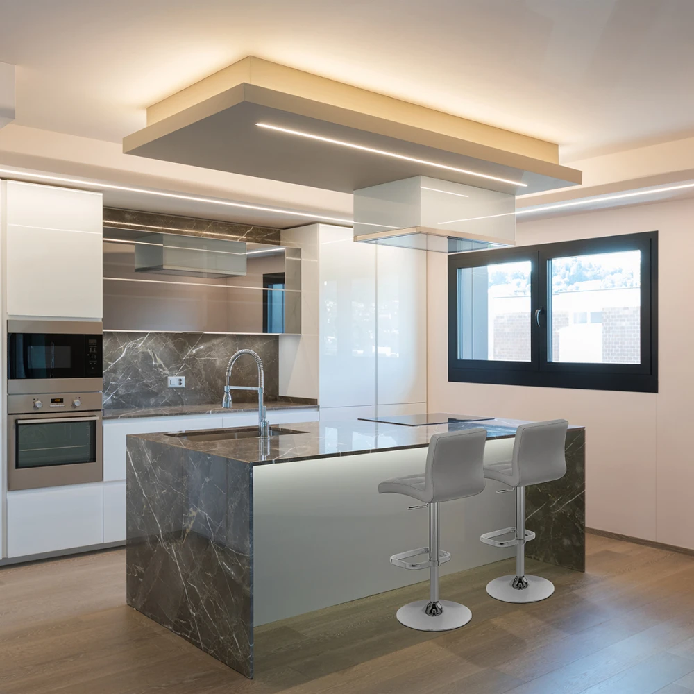 Atlantic Kunstleder Barhocker Chrom - Lush 7 Atlantic Kunstleder Barhocker Chrom - Lush – Bild 7