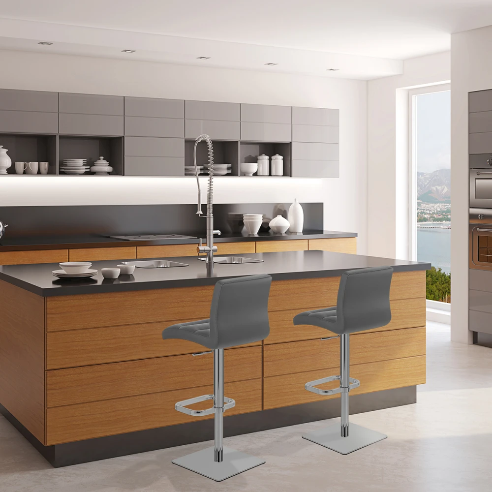 Atlantic Echtleder Barhocker Chrom - Lush 7 Atlantic Echtleder Barhocker Chrom - Lush – Bild 7