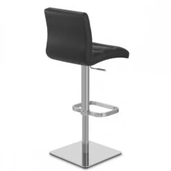 Atlantic Echtleder Barhocker Gebürstet - Lush -Barstuhl Pro Geschaft lush echtleder chrom geburstet 3