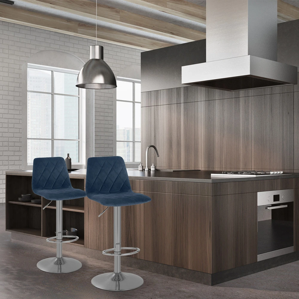 Samt Barhocker Gebürstet - Melody 7 Samt Barhocker Gebürstet - Melody – Bild 7