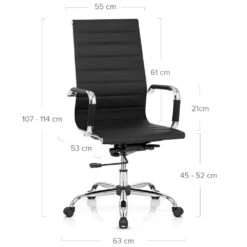 Kunstleder Bürostuhl Chrom - Metro 13 Kunstleder Bürostuhl Chrom - Metro -Barstuhl Pro Geschaft metro kunstleder burostuhl chrom 6