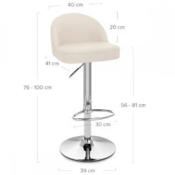 Atlantic Kunstleder Barhocker Chrom - Mimi 12 Atlantic Kunstleder Barhocker Chrom - Mimi -Barstuhl Pro Geschaft mimi chrom 5