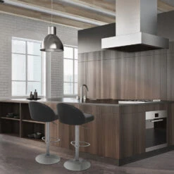 Atlantic Kunstleder Barhocker Gebürstet - Mimi -Barstuhl Pro Geschaft mimi chrom geburstet 6