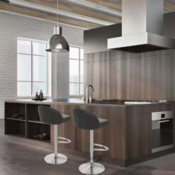 Atlantic Echtleder Barhocker Gebürstet - Mimi -Barstuhl Pro Geschaft mimi echtleder 6