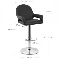 Atlantic Kunstleder Barhocker Chrom - Munich 12 Atlantic Kunstleder Barhocker Chrom - Munich -Barstuhl Pro Geschaft munich 5